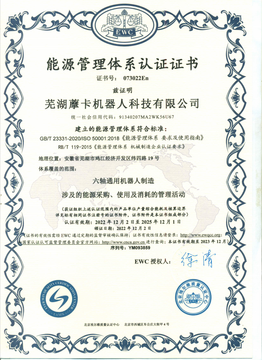 知识产权管理体系认证证书